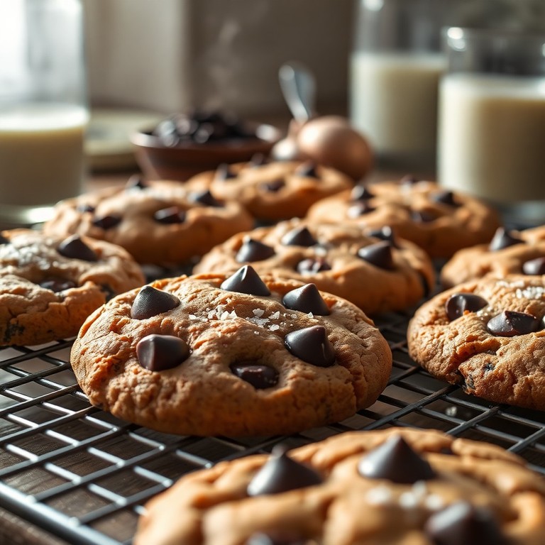 Klassische Weiche Schokoladenkekse mit brauner Butter