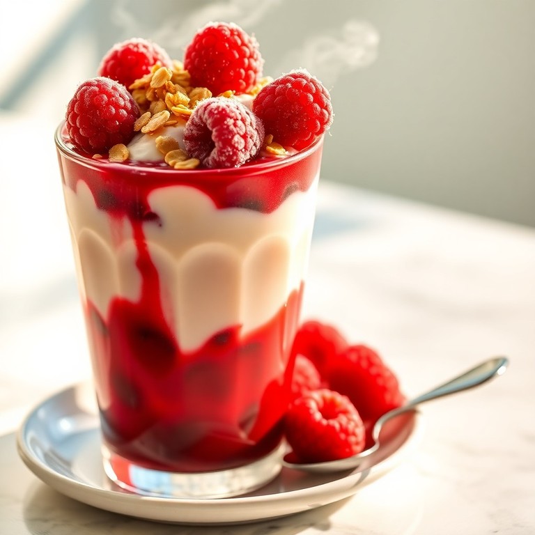 Parfait Glacé aux Fruits Rouges et Flocons d'Avoine