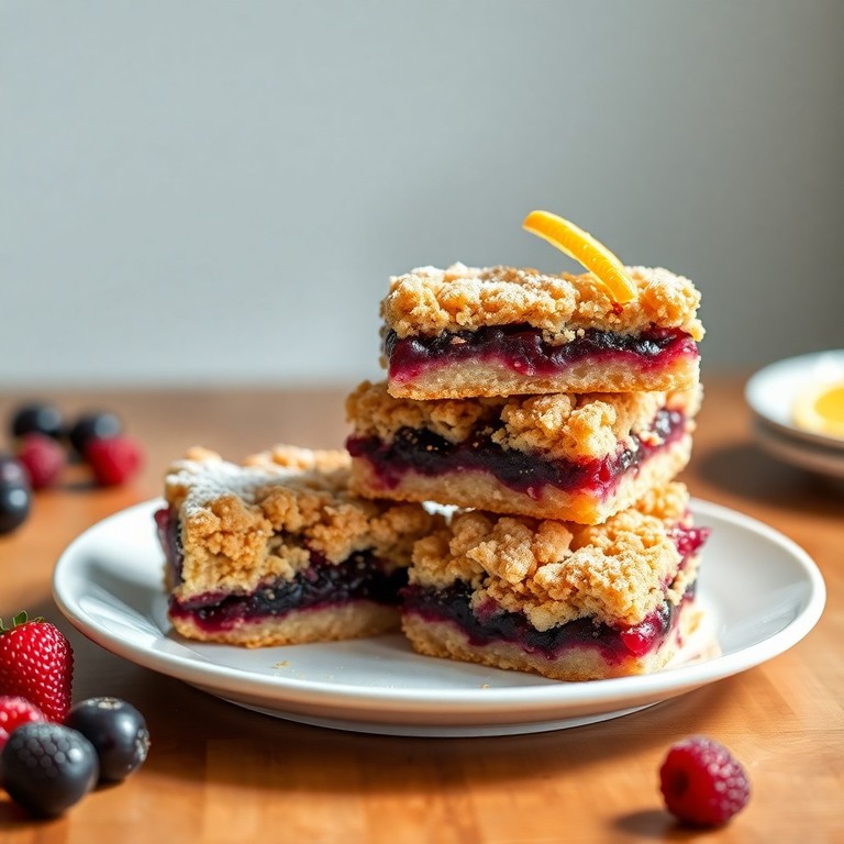Zesty Berry Orange Crumble Bars