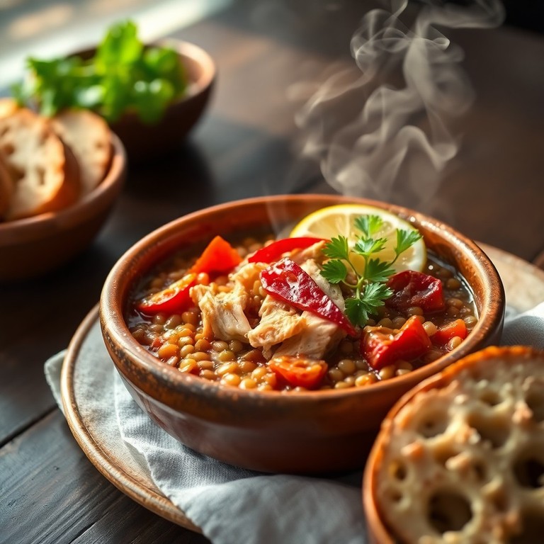 Guiso de Lentejas Estilo Mediterráneo