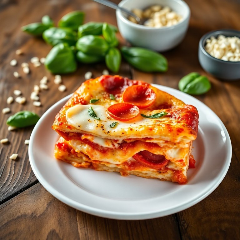 Lasaña 'Pizza' Estilo Napolitano para Niños