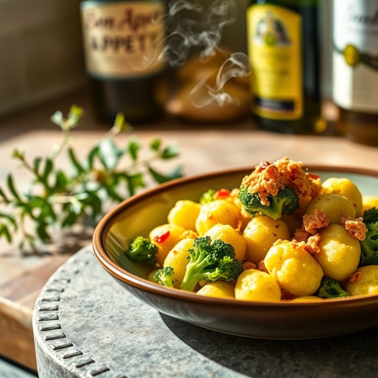 Gnocchi di Cavolfiore e Broccoli con Sugo d'Acciughe