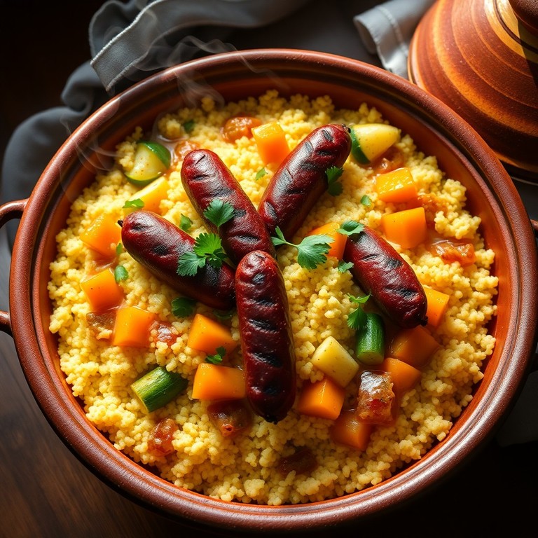 Couscous Impérial aux Sept Légumes et Merguez