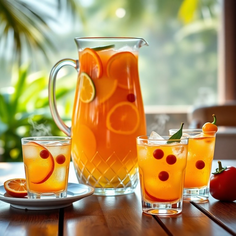 Punch Planteur Frais au Rhum Blanc, Gingembre et Piment Végétarien