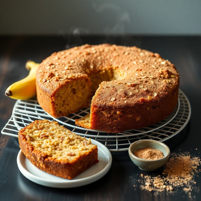Bolo de Banana e Aveia com Canela (Sem Açúcar Refinado)