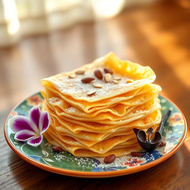 Crêpes Antillaises à la Vanille et Amande Amère