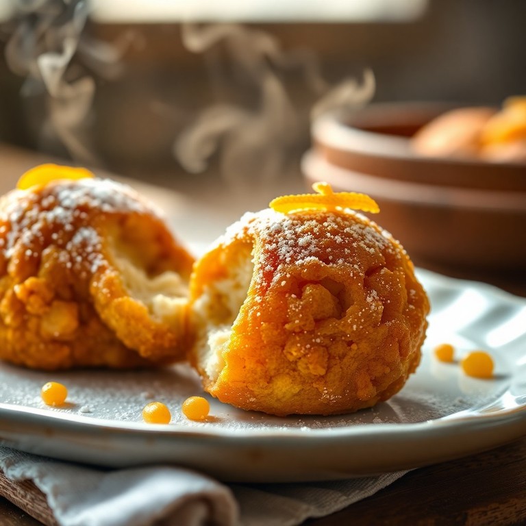 Arancini Dolci alla Mela e Arancia con Cuore di Mozzarelline