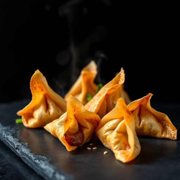 Savory Beef and Vegetable Parcels (Pan-Fried Wonton Style)