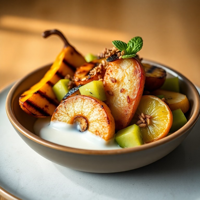 Salade de Fruits Exotiques Grillés et Caramélisés