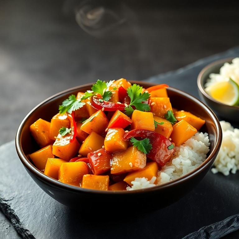 Poulet Sauté à la Mangue et Gingembre