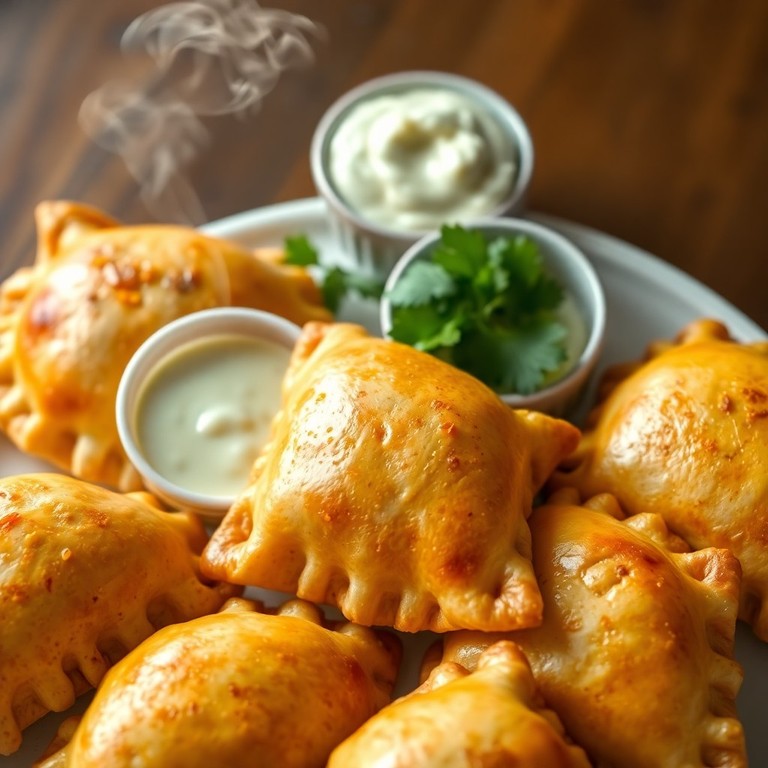 Golden Baked Chorizo and Corn Empanadas