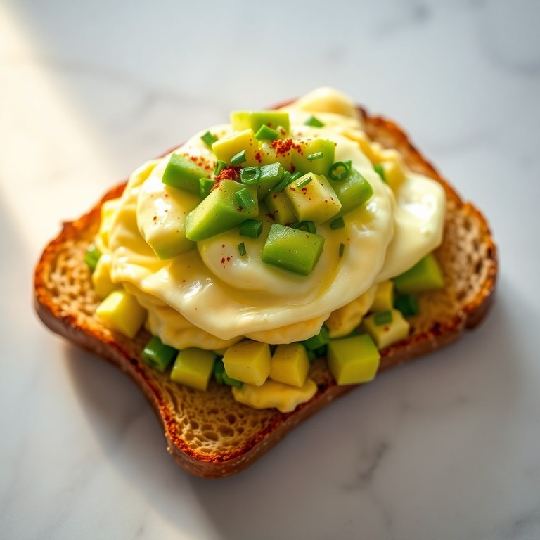 Œufs Brouillés Crémeux à l'Avocat