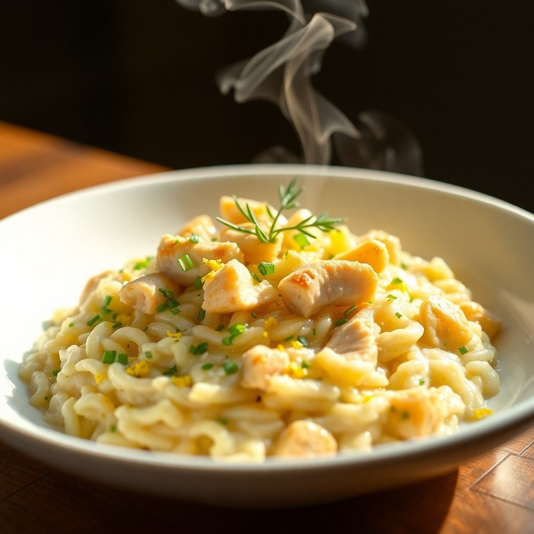 Risoto Mediterrâneo de Frango com Limão Siciliano e Alho Poró