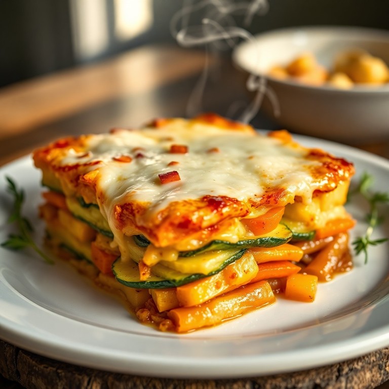 Magenfreundlicher Hüttenkäse-Auflauf mit Zucchini und Karotten (Knoblauch- & Zwiebelfrei)