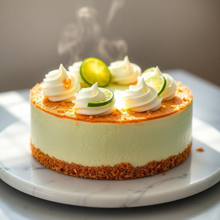 Cheesecake de Lima y Coco Estilo Caribeño (Sin Horno)