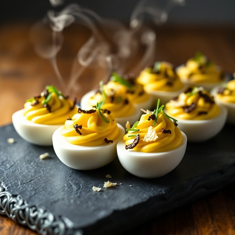 Œufs Mimosa à la Truffe Noire et Parmesan