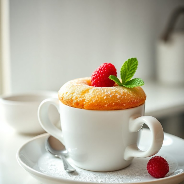 Bizcochuelo de Vainilla Esponjoso en Taza