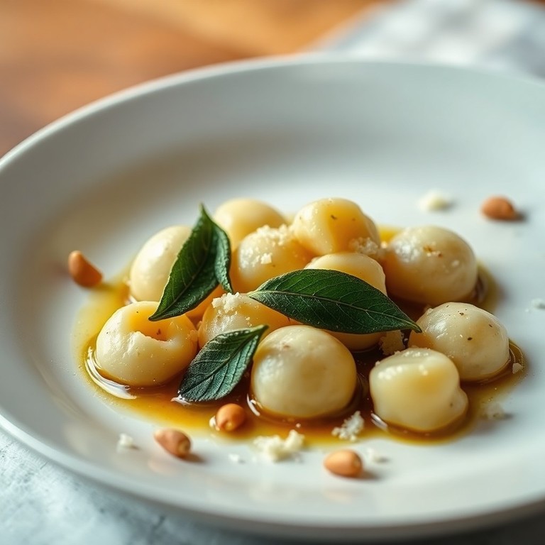 Italienische Kräuterquark-Gnocchi mit Salbeibutter