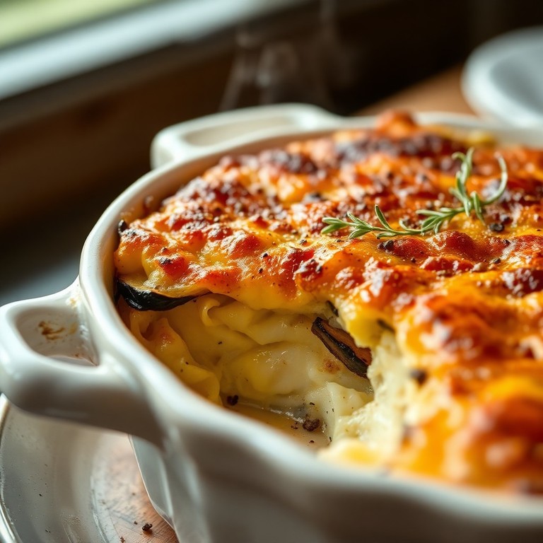 Gratin Dauphinois aux Aubergines Fumées