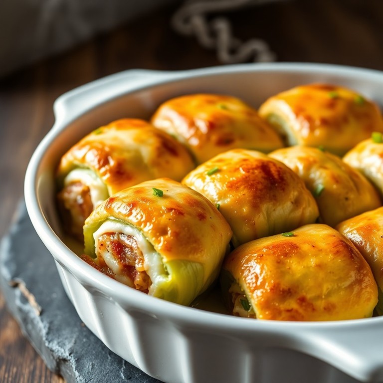 Gefüllte Chicorée-Röllchen mit Schinken und Ricotta