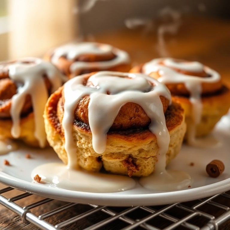 Bolinhos de Canela Assados no Air Fryer com Glacê