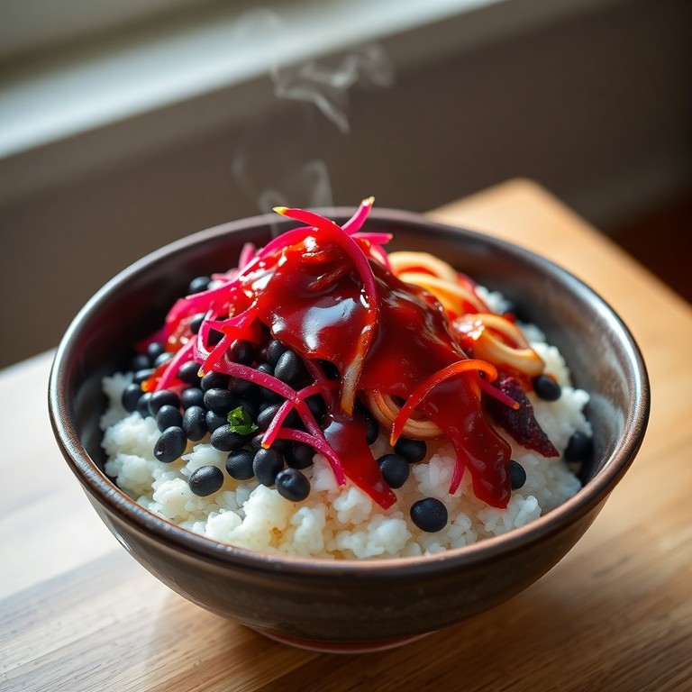 Bibimbap Rápido de Beterraba e Feijão Preto (One-Pot)