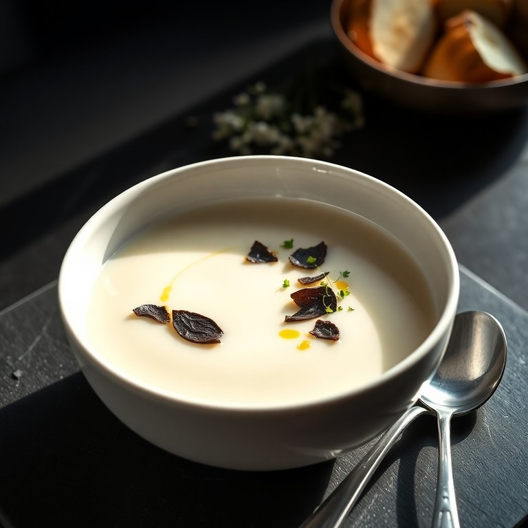 Velouté de Chou-Fleur aux Truffes Noires