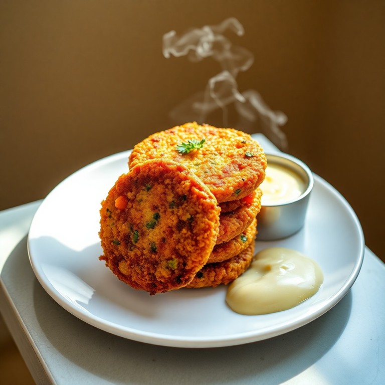 Bolinhos Crocantes de Lentilha e Legumes na Air Fryer