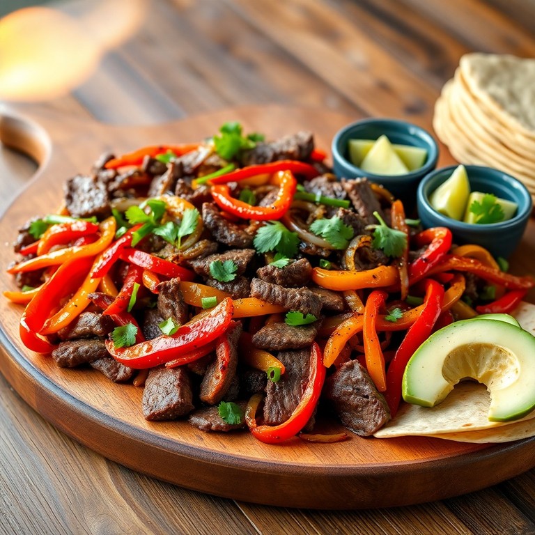 Fajitas Saludables de Ternera con Verduras Frescas