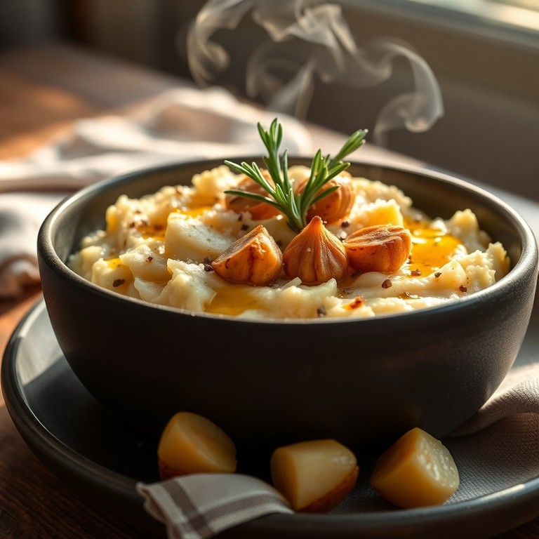 Puré de Papa Rústico con Romero y Ajo Asado