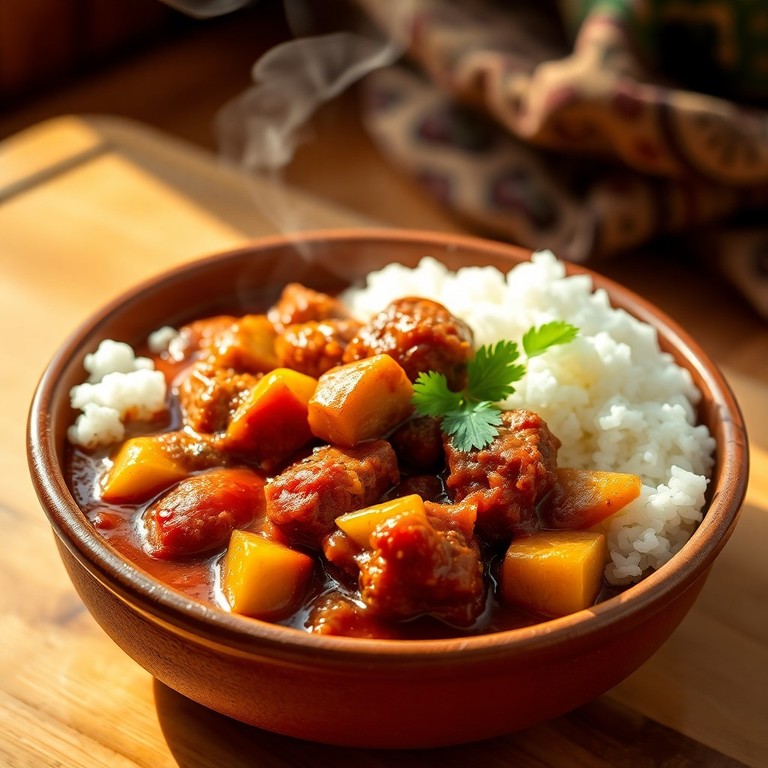 Afrikaanse Schapenvlees Curry met Ui en Ananas