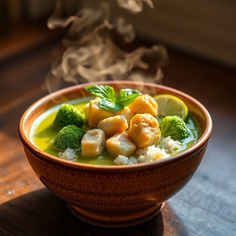 Speedy One-Pot Thai Green Curry with Chicken and Chickpeas