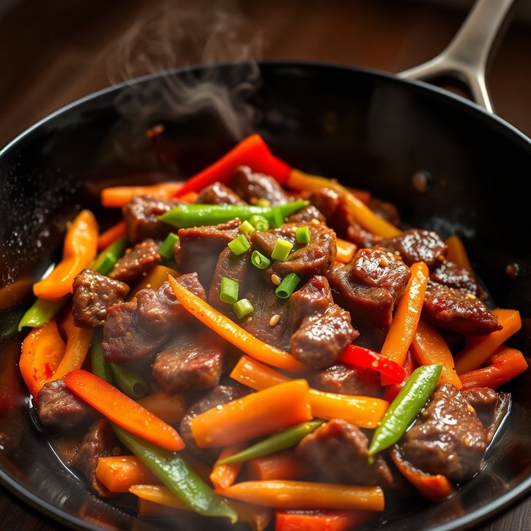 Poêlée de Bœuf Sauté aux Légumes Croquants