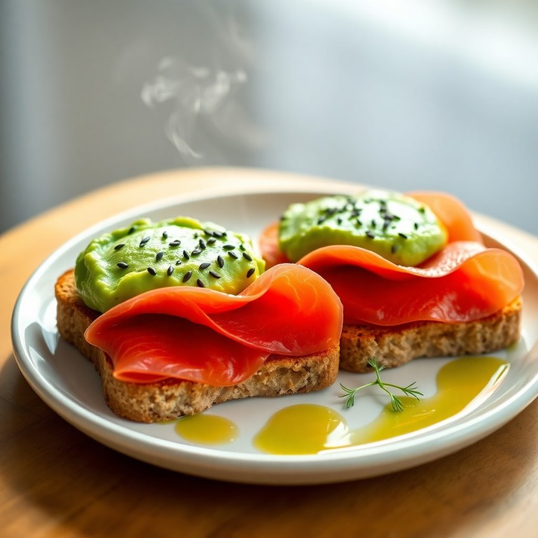 Tostada Integral con Aguacate y Salmón Ahumado para Resistencia a la Insulina