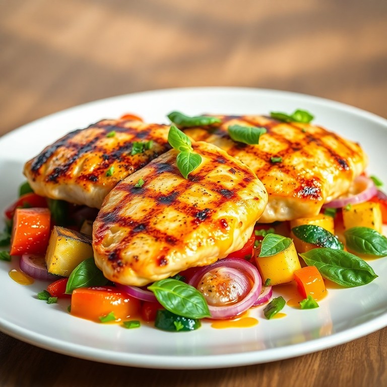 Poulet Grillé aux Légumes Méditerranéens Santé