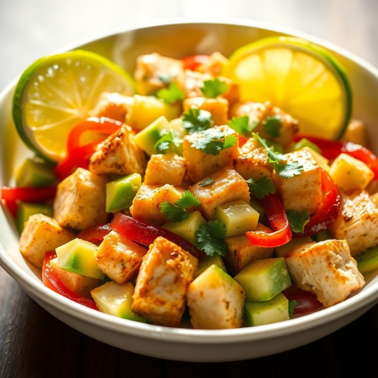 Kyllingsalat med Avokado og Lime