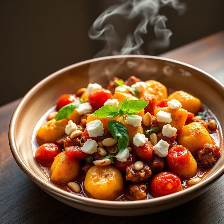 Gnocchi mit Schmortomaten & Mett