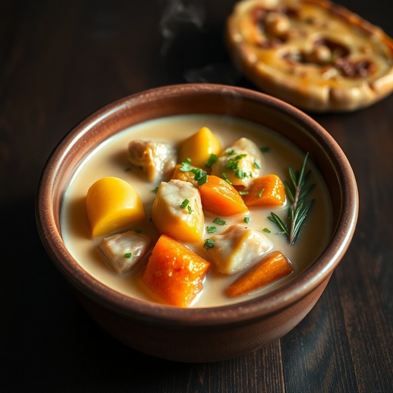 Ensopado Cremoso de Frango com Batatas e Alecrim