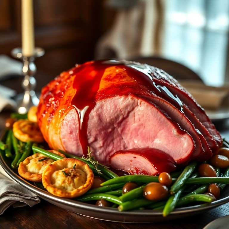 Weihnachtsschinken mit Knödeltalern