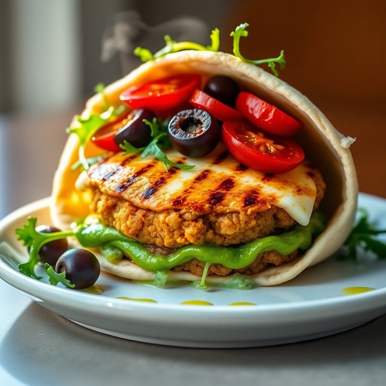Burger Végétarien Méditerranéen au Halloumi Grillé