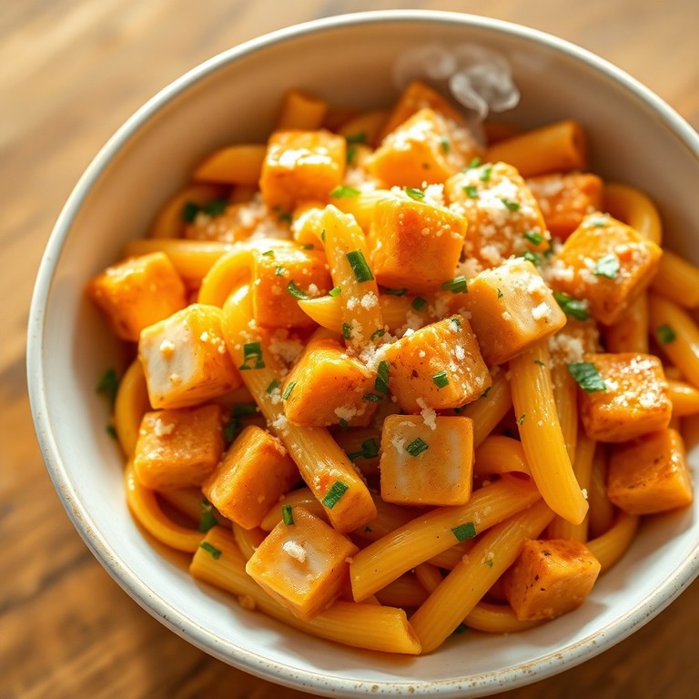 Cremige Hähnchen-Pasta mit mediterranem Touch