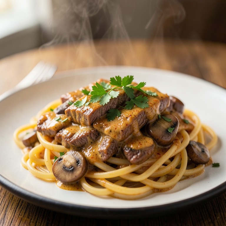 Émincé de Bœuf Façon Stroganoff Express