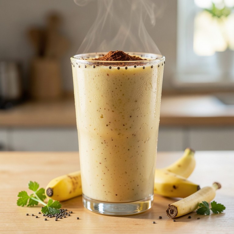 Batido Energético de Plátano y Canela con Proteína Vegetal