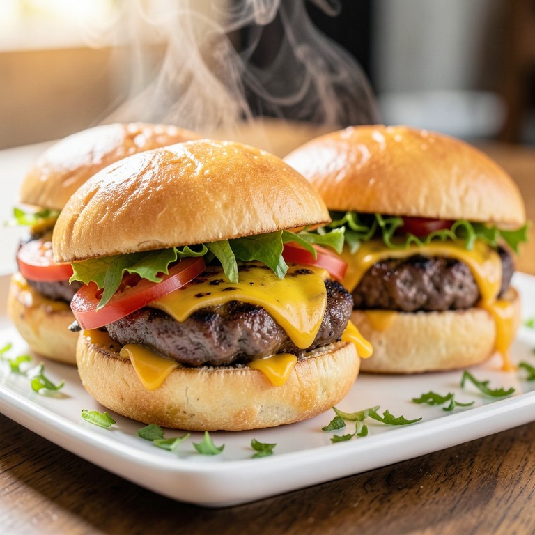 Mini Hamburguesas Caseras en Panecillos de Arroz