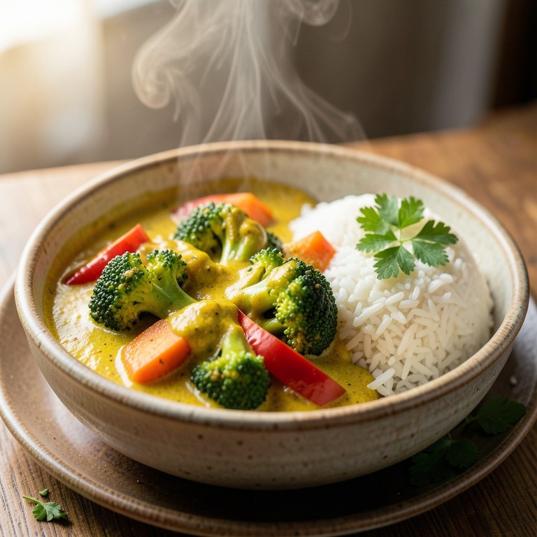 Schnelle Gemüse-Curry-Pfanne ohne Kokos