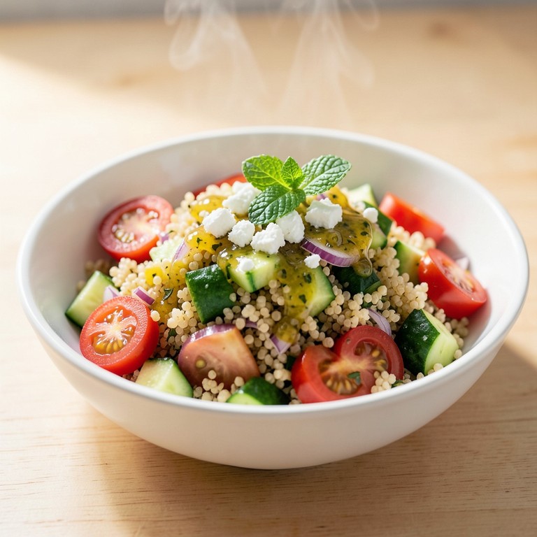 Ensalada Mediterránea de Quinoa y Garbanzos
