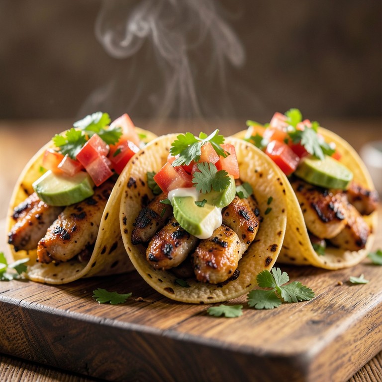 Tacos de Poulet Grillé aux Épices Mexicaines