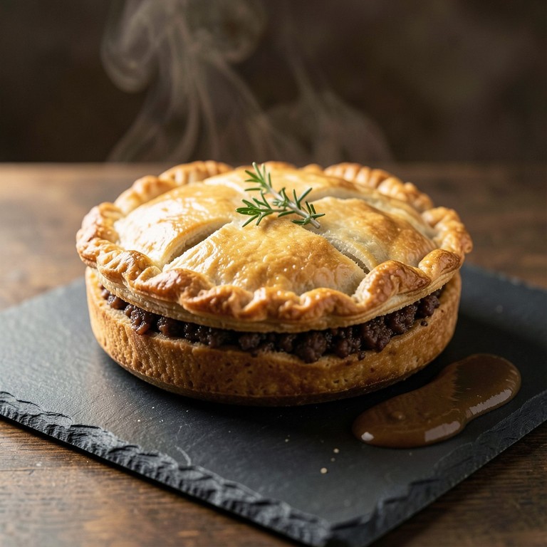 Herzhafte Rinderhackfleischpastete nach Australischer Art