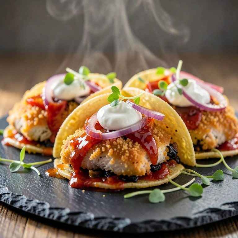 Würzige Koreanische Smash Tacos
