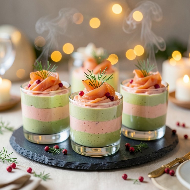 Verrines Glacées de Saumon Fumé et Avocat